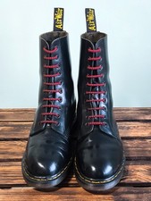 Dr Martens Vintage 90s Made in England boots 10 eyelets size UK 9 (30)