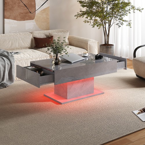 High glossy led coffee - coffee, table