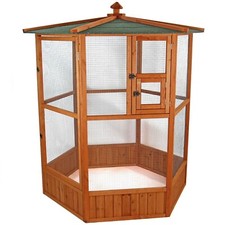 Large wooden aviary bird - wooden, house