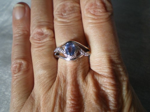 Colour change fluorite ring - change,
