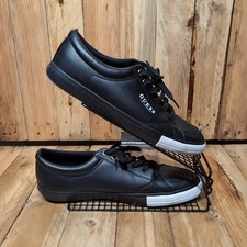 Guess Mens Black Leather