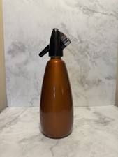 VINTAGE SODA SIPHON BOC SPARKLETS IN  BRONZE / GOLD