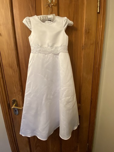 Satin line communion - satin, dress