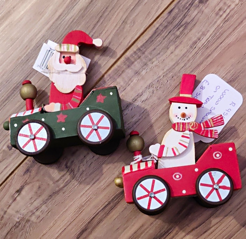 Wooden painted christmas - wooden,