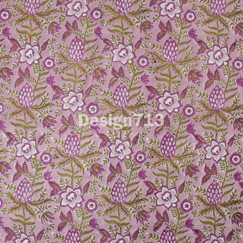 Indian hand block print - indian, pink