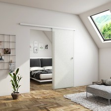 Interior Sliding Door Tempered 9001000mm Glass Fully Frosted and Rail Track Kit