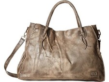 Bed Stu Rockaway Taupe Leather Satchel Handbag Purse X1501