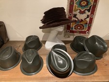 Hat Stands Shapers Milliner Fedora Bowler Top Retail Shop Display Millinery x 8