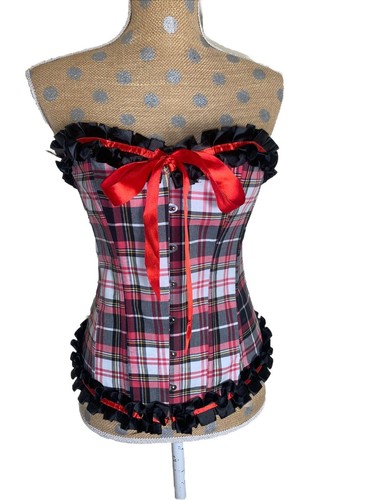 Plaid vaacodor corset hook eye - plaid,