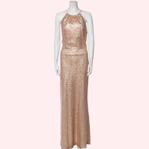 Amsale rose gold sequin - amsale,