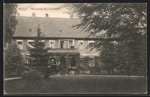 Postcard syke residence of - of,