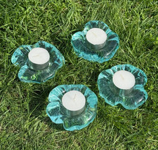 MOLTEN GLASS TEA CANDLE HOLDER