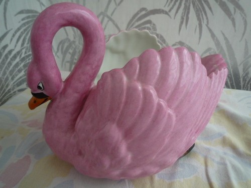 Vintage pink ceramic china - pink,
