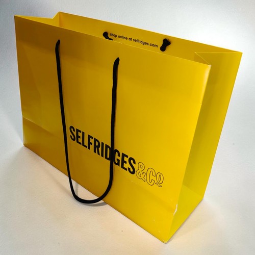 Selfridges shopping paper - shopping,