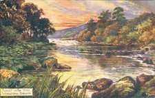 Wensleydale; Sunset on the