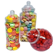Large plastic sweet jars - large,