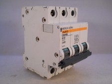 Merlin Gerin MCB 63 Amp Triple Pole 3 Phase Breaker Type B 63A C60HB363 25876