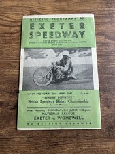 Exeter Speedway Programme - 1947 - British Speedway Riders Championship 