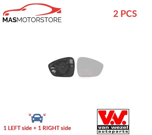 Rear view mirror glass - rear, pair