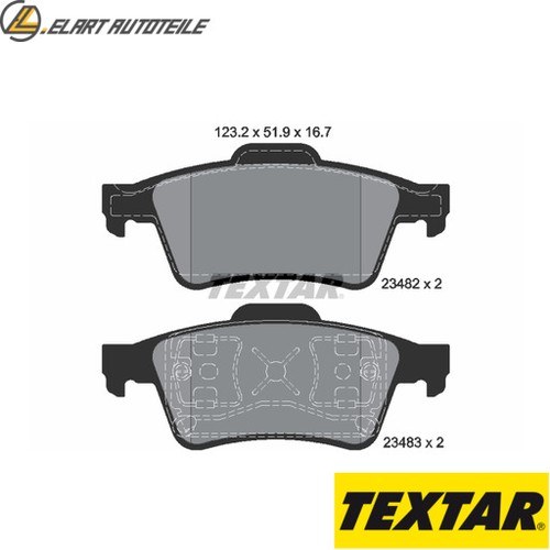 Brake pad set disc brake