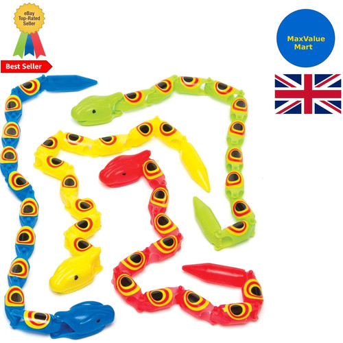 Jointed wiggly snakes 36cm 5 - 36cm,