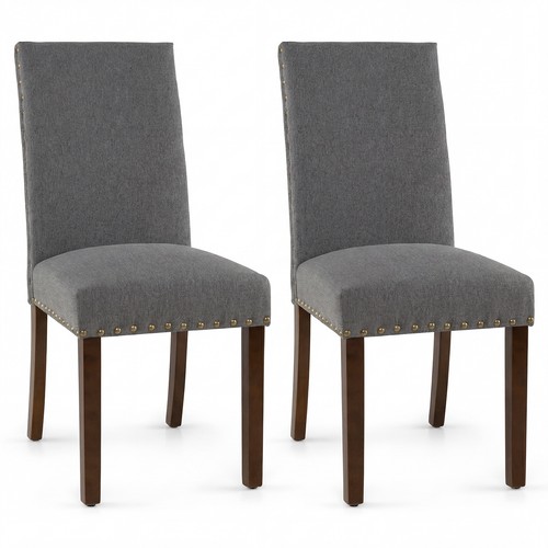 Set grey linen dining - 2,