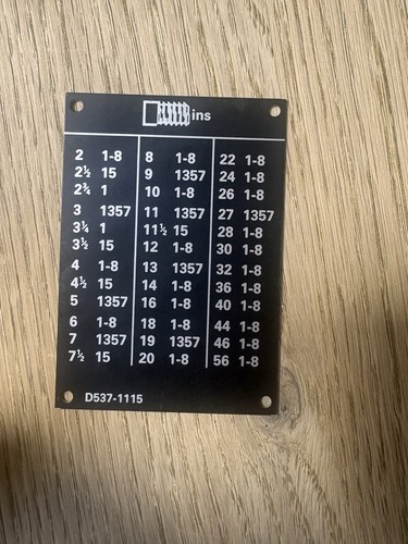Harrison m300 thread dial - m300,