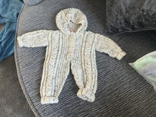 Hand Knitted Newborn Baby Romper Set