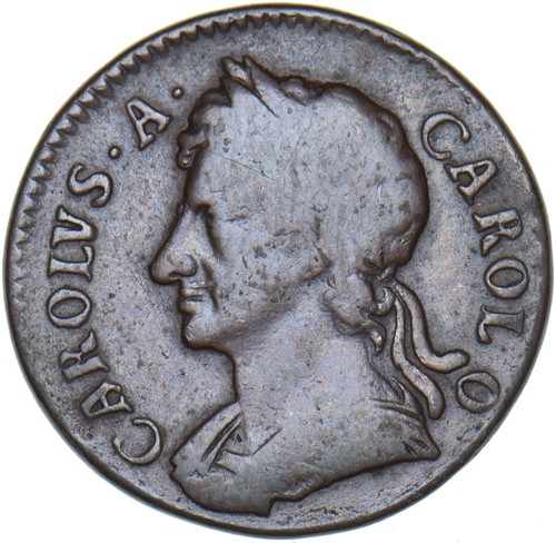 1675 farthing charles - farthing,