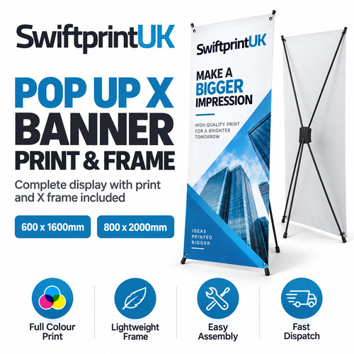 Pop banner stand frame - banner,