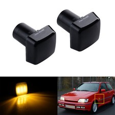 2x Black Lens LED Side