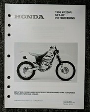 1996 HONDA XR250R SET UP