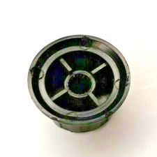 Black Plastic 1" Dia 1/4" Push