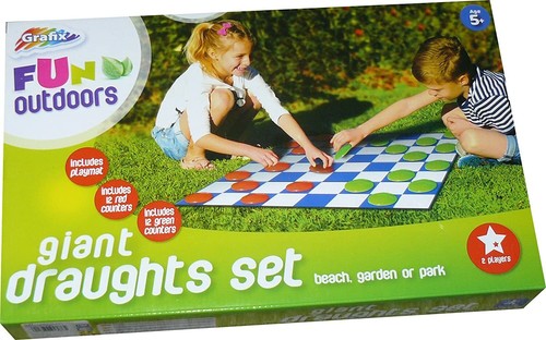 Giant draughts checkers set - giant,