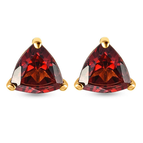 Tjc garnet solitaire stud - garnet,