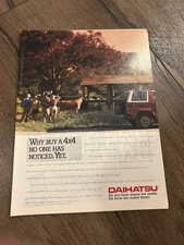 DAIHATSU 4x4 8 X 11" Ad Photo