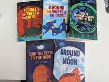 The Classic Jules Verne Collection Box Set 5 Books, paperback, ages 14+