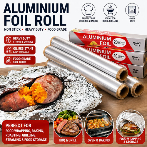 Disposable aluminium foil roll - disposable,