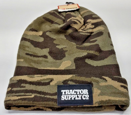 Camo tractor supply beanie - camo, hat