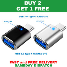 Type C to USB Adapter 3.0 USB-C 3.1 Male OTG, Female Data Connector Converter UK