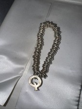 Link of London Sterling Silver Sweety Bracelet with Q Charm . 925