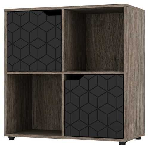 Wooden cube bookcase display - bookcase,