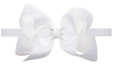 6 Inch Large Big bow Hair Headbands Shimmery Elastics