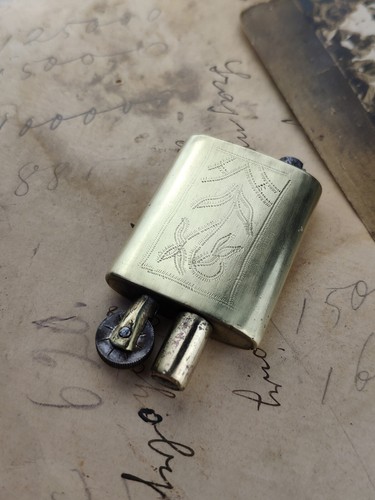 Vintage ukrainie brass - brass, petrol