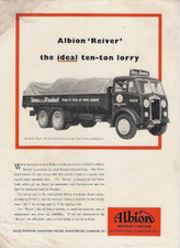 Albion Reiver 10 Ton Truck Late 1950s UK Market Single Sheet Sales Brochure