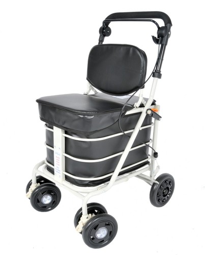 Shopping trolley with seat - trolley,