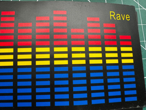 Rave red yellow - rave, blue
