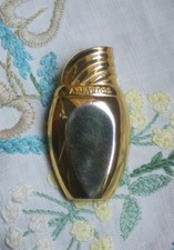 Vintage Amarige Parfums Givenchy Bottle Shiny Gold Tone Pin Brooch Large 