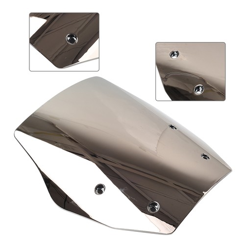 Silver motorcycle windshield - motorcycle,