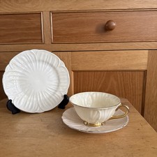 SHELLEY China ~ Yellow  Cup & Saucer & plate Oleander Shape (13318/51) 